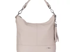 Geanta Zevo dama nude piele naturala marta